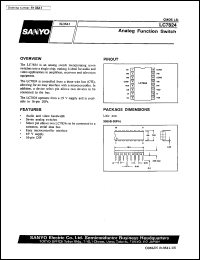 LC7824 datasheet: Analog function switch LC7824