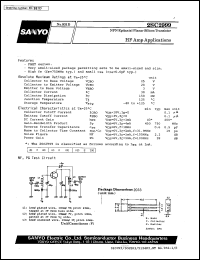 2SC2999 datasheet: NPN epitaxial planar silicon transistor, HF amp application 2SC2999