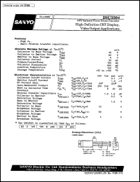 2SC3504 datasheet: NPN epitaxial planar silicon transistor, high-definition CTR display, video output application 2SC3504