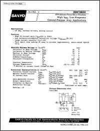 2SC3650 datasheet: NPN epitaxial planar silicon transistor, high h(FE), low-frequency general-purpose amp application 2SC3650