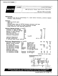 2SC3786 datasheet: NPN epitaxial planar silicon transistor, driver application 2SC3786