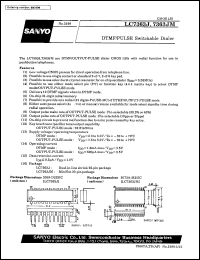 LC7363JM datasheet: DTMF/PULSE switching dialer LC7363JM