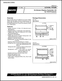 LC74784 datasheet: On-screen display controller LSI for VCR product LC74784