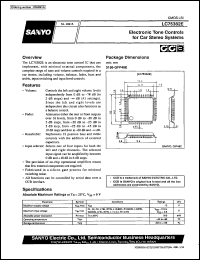 LC75382E datasheet: Electronic tone control for car stereo system LC75382E