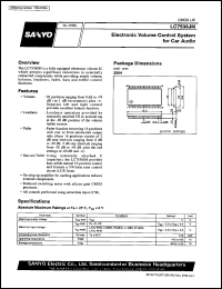 LC7538JM datasheet: Electronic volume control system for car audio LC7538JM