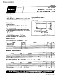 LC78832M datasheet: 16 bits D/A converter LSI with on-chip digital filter LC78832M