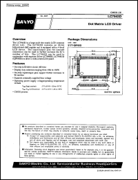 LC7943D datasheet: Dot-matrix LCD driver LC7943D