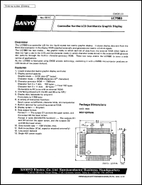 LC7980 datasheet: Controller for LCD dot matrix graphic display LC7980