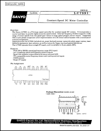 LC7991 datasheet: Constant-speed DC motor controller LC7991