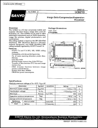 LC8213 datasheet: Image data compression/expansion processor LC8213