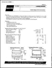 LC89060M datasheet: 6-bit video D/A converter LC89060M