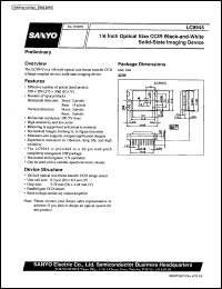 LC9945 datasheet: 1/6 inch optical size CCIR black-and-white solid-state imaging device LC9945