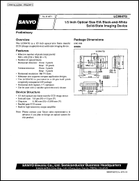 LC9947G datasheet: 1/5 inch optical size EIA black-and-white solid-state imaging device LC9947G