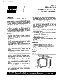 LC7868E datasheet: Digital signal processor for CD player LC7868E