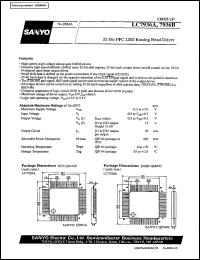 LC7936A datasheet: 32-bit PPC LED erasing head driver LC7936A