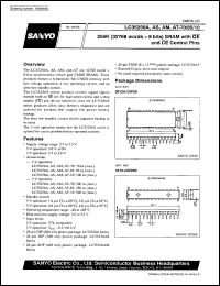 LC35256AT-70 datasheet: 256 K (32768 words x 8 bit) SRAM with OE and CE pins LC35256AT-70