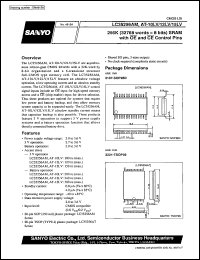 LC35256AM-10LV datasheet: 256 K (32768 words x 8 bit) SRAM with OE and CE pins LC35256AM-10LV