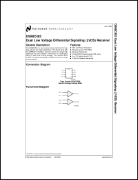 DS90C402M datasheet: Dual Low Voltage Differential Signaling (LVDS) Receiver DS90C402M
