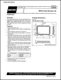 LC8230 datasheet: MPEG audio decoder LSI LC8230