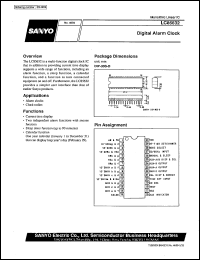 LC85632 datasheet: Digital alarm clock LC85632