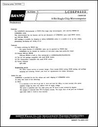 LC86P6232 datasheet: 8-bit single chip microcomputer LC86P6232