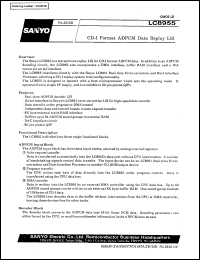 LC8955 datasheet: CD-I format ADPCM data replay LSI LC8955