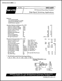 2SC4455 datasheet: NPN epitaxial planar silicon transistor, high-speed switching application 2SC4455