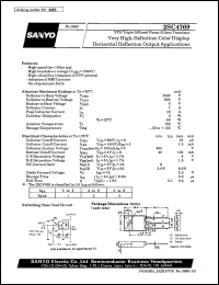 2SC4769 datasheet: NPN triple diffused planar silicon transistor, very high-definition color display horizontal deflection output application 2SC4769