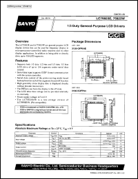 LC75823W datasheet: 1/3 duty general-purpose LCD driver LC75823W