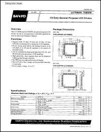 LC75850E datasheet: 1/3 duty general-purpose LCD driver LC75850E