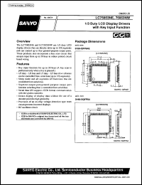 LC75853NW datasheet: 1/3 duty LCD display driver with key input function LC75853NW