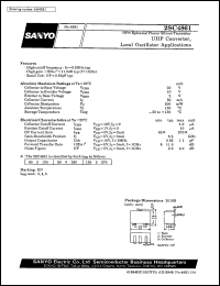 2SC4861 datasheet: NPN epitaxial planar silicon transistor, UHF converter, local oscillator application 2SC4861