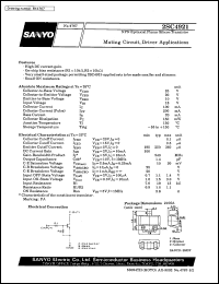 2SC4921 datasheet: NPN epitaxial planar silicon transistor, muting circuit, driver application 2SC4921