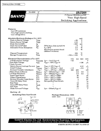 2SJ288 datasheet: P-channel MOS silicon FET, very high-speed switching application 2SJ288