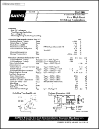 2SJ308 datasheet: P-channel MOS silicon FET, very high-speed switching application 2SJ308