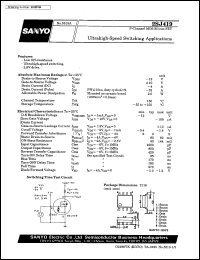 2SJ419 datasheet: P-channel MOS silicon FET, very high-speed switching application 2SJ419