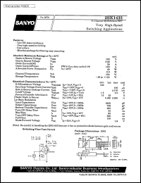 2SK1432 datasheet: N-channel MOS silicon FET, very high-speed switching application 2SK1432
