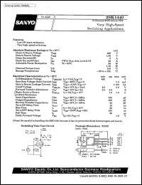 2SK1440 datasheet: N-channel MOS silicon FET, very high-speed switching application 2SK1440