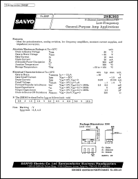 2SK303 datasheet: N-channel junction silicon FET, low-frequency general-purpose amp application 2SK303