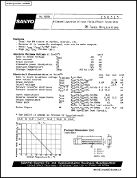 2SK315 datasheet: N-channel junction silicon FET, FM tuner application 2SK315