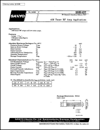 2SK427 datasheet: N-channel junction silicon FET, AM tuner RF amp application 2SK427