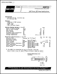 2SK715 datasheet: N-channel junction silicon FET, AM tuner application 2SK715