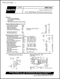 2SK1453 datasheet: N-channel MOS silicon FET, very high-speed switching application 2SK1453