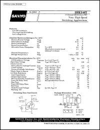 2SK1467 datasheet: N-channel MOS silicon FET, very high-speed switching application 2SK1467