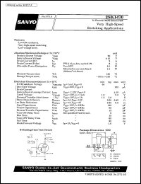 2SK1470 datasheet: N-channel MOS silicon FET, very high-speed switching application 2SK1470