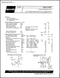 2SJ190 datasheet: P-channel MOS silicon FET, very high-speed switching application 2SJ190