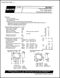 2SJ259 datasheet: P-channel MOS silicon FET, very high-speed switching application 2SJ259