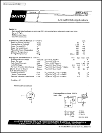 2SK1839 datasheet: N-channel MOS silicon FET, analog switch application 2SK1839