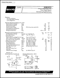 2SK2273 datasheet: N-channel MOS silicon FET, very high-speed switching application 2SK2273