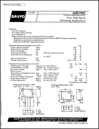 2SK1907 datasheet: N-channel MOS silicon FET, very high-speed switching application 2SK1907